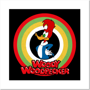 Woody Woodpecker Circle Style Posters and Art